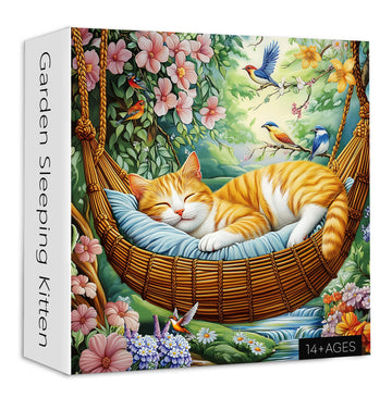 Garden Sleeping Kitten puzzle puzzle 1000 pezzi